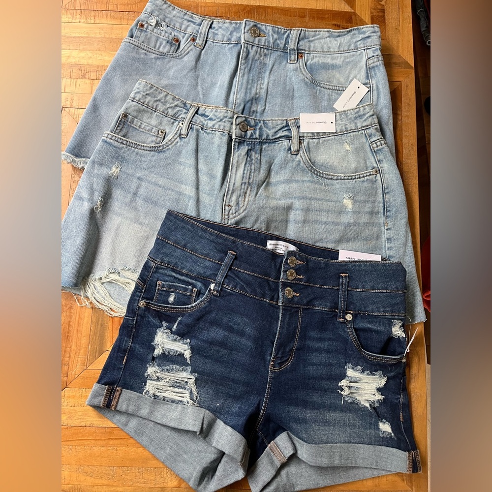 3 Pairs Denim Women Shorts